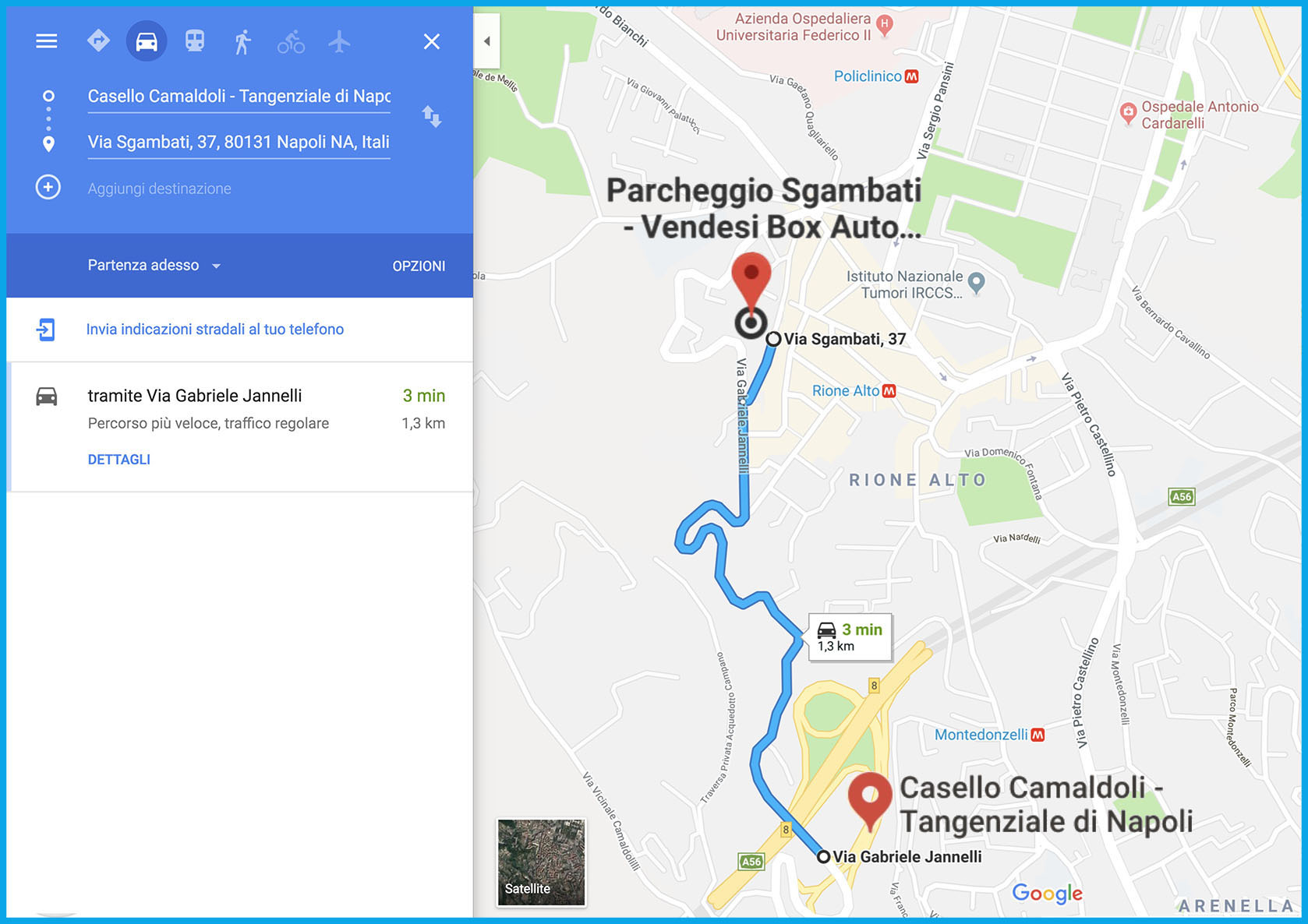 Parcheggio-Sgambati-SuperCentri-Vende-Box-Auto-3 minuti tangenziale